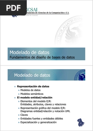 Modelado de datos Fundamentos de diseño de bases de datos (Presentación)