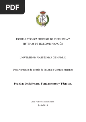 Pruebas de Software. Fundamentos y Técnicas