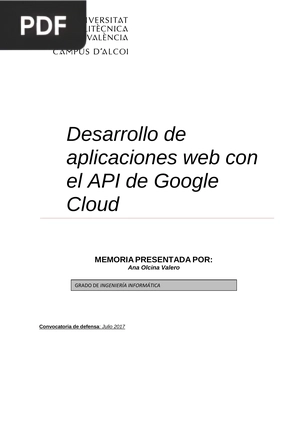 Desarrollo de aplicaciones web con el API de Google Cloud