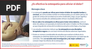 ¿Es efectiva la osteopatía para aliviar el dolor? (Articulo)