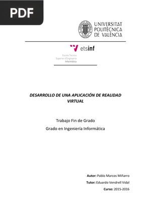 Desarrollo de una aplicación de realidad virtual