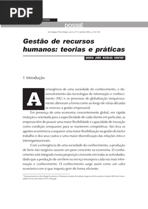 Gestion de Recursos Humanos (portugués)