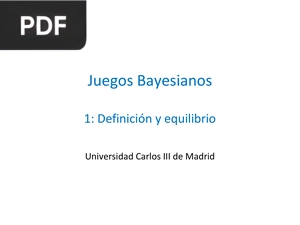 Juegos Bayesianos (Presentación)