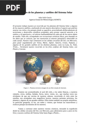 Los cielos de los planetas y satélites del Sistema Solar