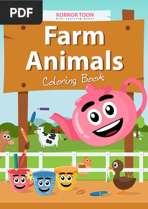 Farm animals coloring book (Inglés)