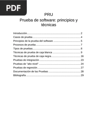 Prueba de software: principios y técnicas