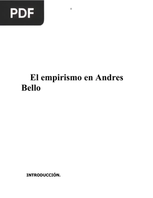 El empirismo en Andres Bello