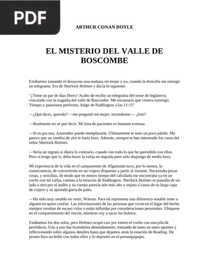 El misterio del valle Boscombe