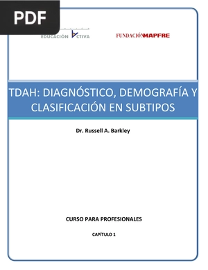 Tdah: Diagnóstico, Demografía y clasificación en subtipos