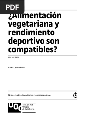 ¿Alimentación vegetariana y rendimiento deportivo son compatibles?