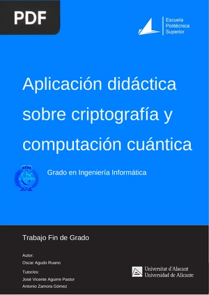 Aplicación didáctica sobre criptografía y computación cuántica