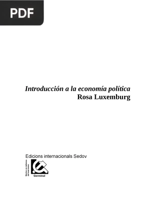 Introducción a la economía política