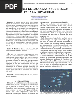 El internet de las cosas y sus riesgos para la privacidad