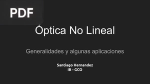 Óptica No Lineal