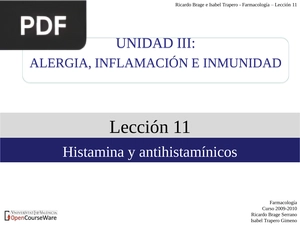 Alergia, Inflamación e Inmunidad (Presentación)