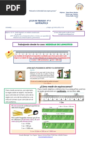 Guía de Trabajo Nro 8. Matemática