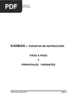 Kanban: Tarjetas de instrucción paso a paso y principales variantes