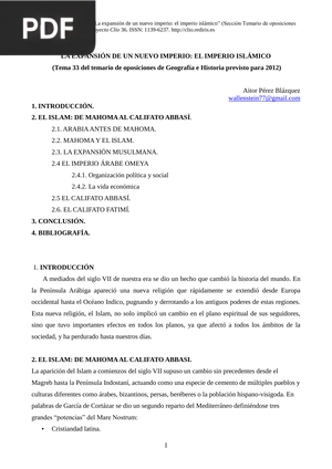 La expansión de un nuevo imperio: El imperio islámico