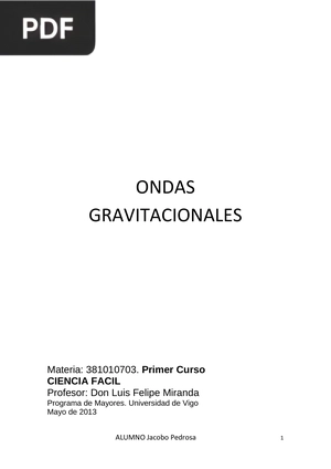 Ondas gravitacionales