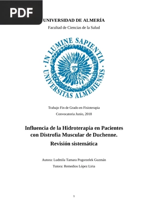 Influencia de la Hidroterapia en Pacientes con Distrofia Muscular de Duchenne