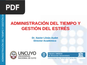 Administración del tiempo y gestión del estrés (Presentación)