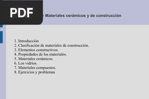 Materiales cerámicos y de construcción (Presentación)