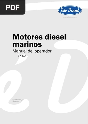 Motores diesel marinos Manual del operador