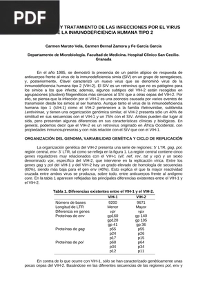 Diagnóstico y tratamiento de las infecciones por el virus de la inmunodeficiencia humana tipo 2 (Articulo)