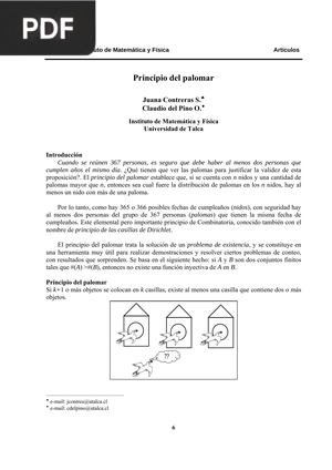 Principio del palomar (Articulo)