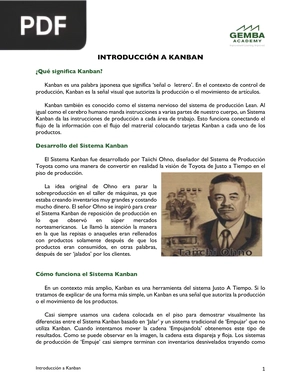 Introducción a Kanban (Articulo)