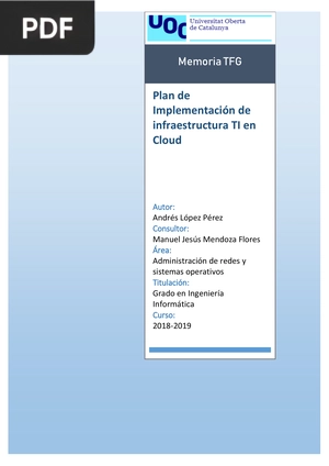 Plan de Implementación de infraestructura TI en Cloud