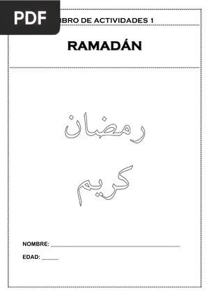 1º Libro de actividades de Ramadán para niños