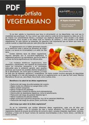 El deportista vegetariano (Articulo)