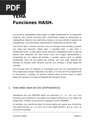 Funciones HASH