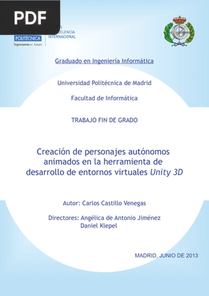 Creación de personajes autónomos animados en la herramienta de desarrollo de entornos virtuales Unity 3D