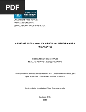 Abordaje nutricional en alergias alimentarias más prevalentes