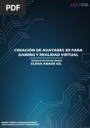 Creación de avatares 3d para gaming y realidad virtual