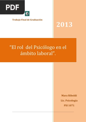 El rol del Psicólogo en el ámbito laboral