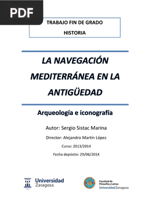 La navegación mediterránea en la Antigüedad