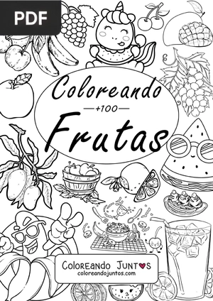 Libro de Frutas para Colorear