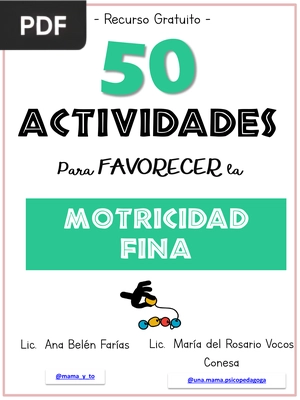 50 Actividades para Favorecer la Motricidad Fina