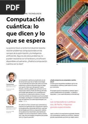 Computación cuántica: lo que dicen y lo que se espera