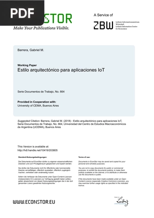 Estilo arquitectónico para aplicaciones IoT