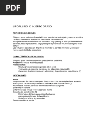 Lipofilling o Injerto Graso