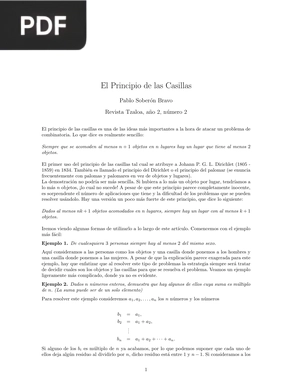 Combinatoria enumerativa y teoría de grafos para principiantes