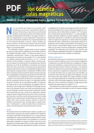 Computación cuántica con moléculas magnéticas (Articulo)