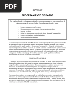 Procesamiento de datos