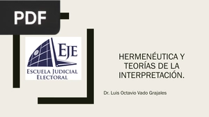 Hermenéutica y teorías de la interpretación (Presentación)