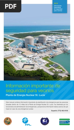 Información importante de seguridad para vecinos Planta de Energía Nuclear St. Lucie