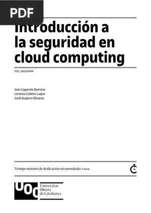 Introducción a la seguridad en cloud computing